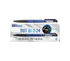 Bút bi 0.8mm xanh đen Bến Nghé D-24